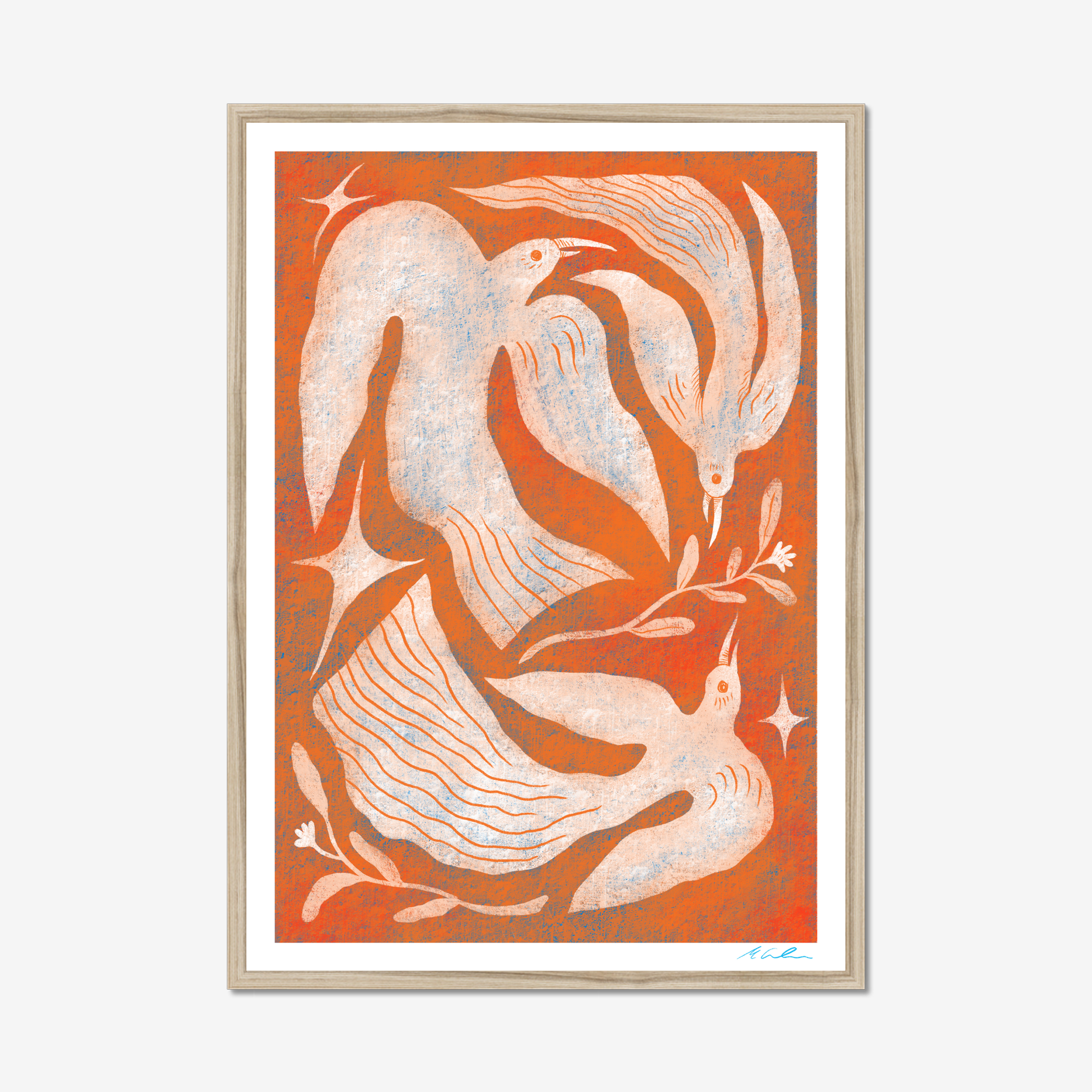 Three Birds In Flight