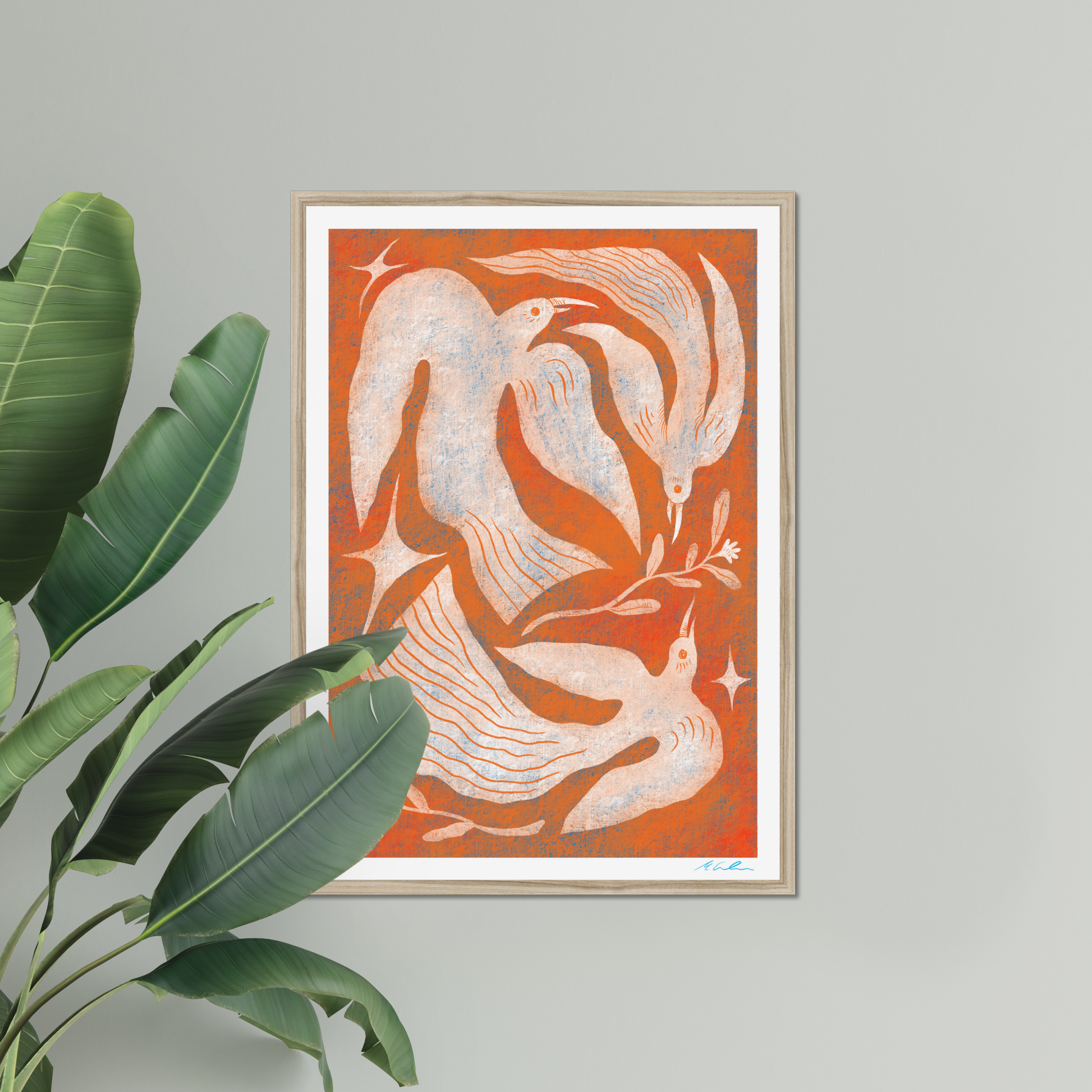 Three Birds In Flight