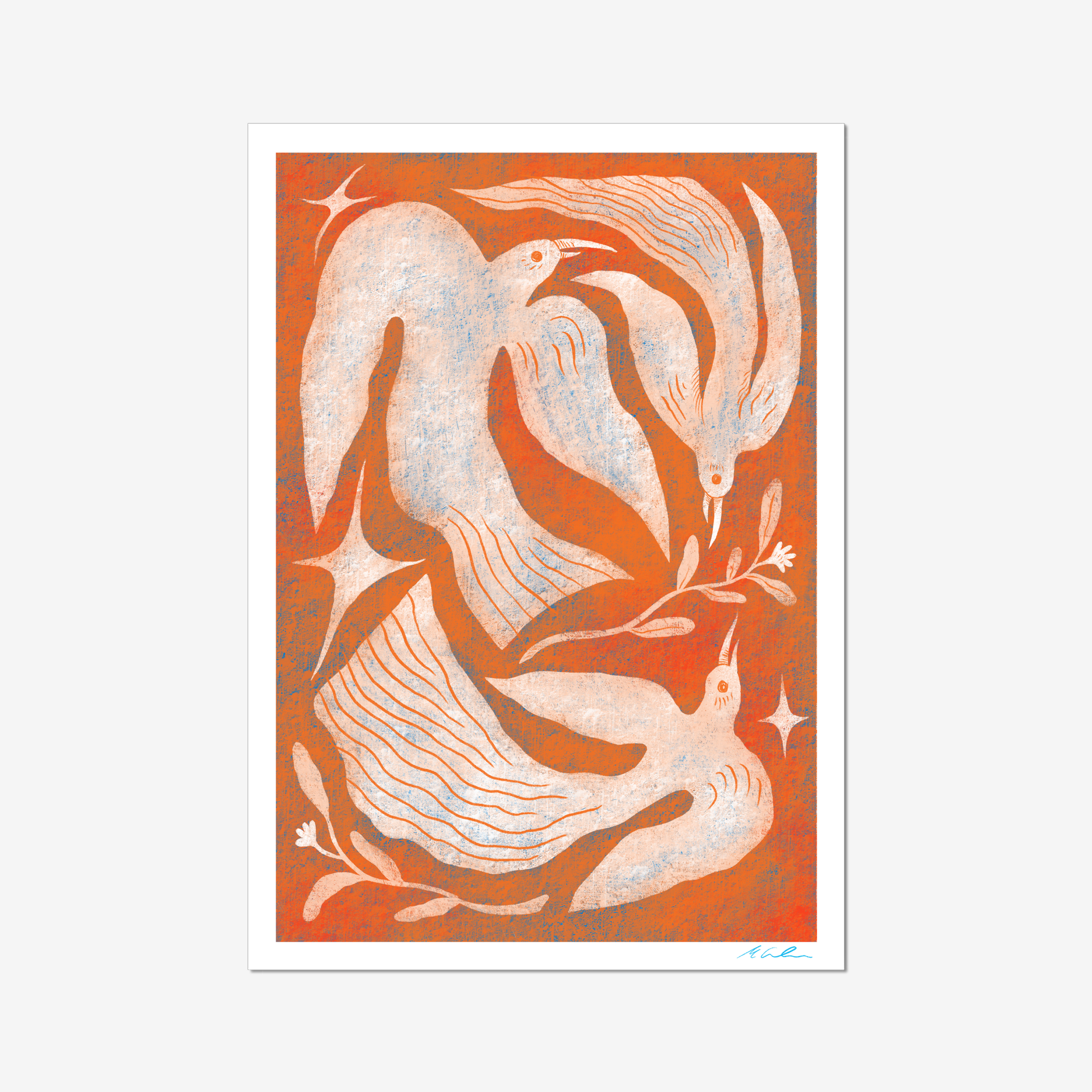 Three Birds In Flight